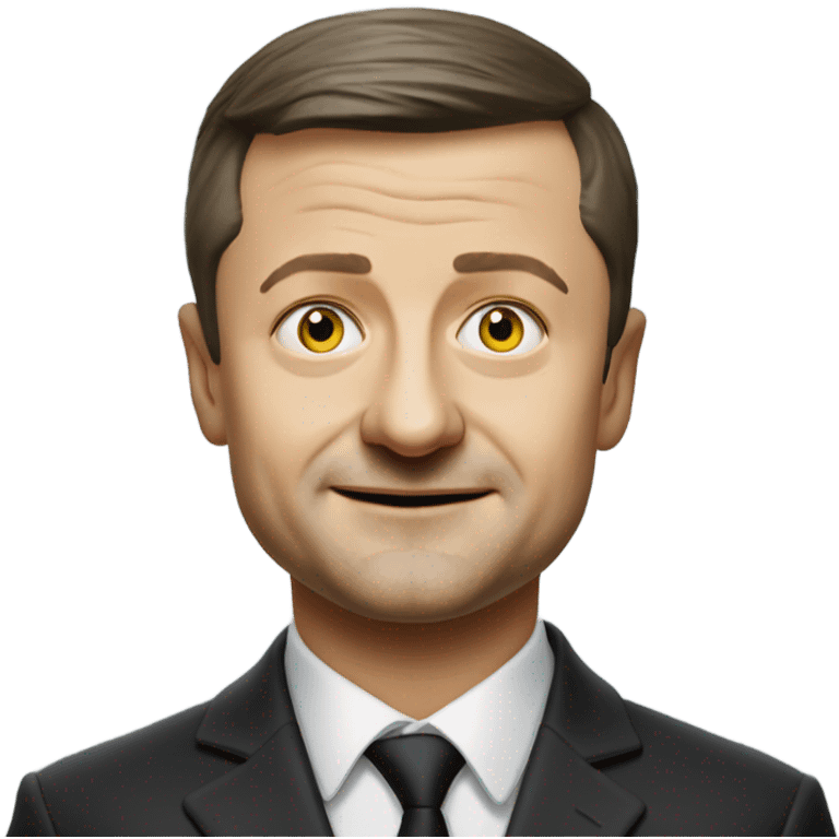 Ukranian Vladimir Zelensky super realistic emoji