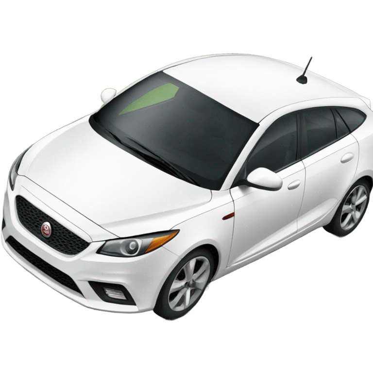 A white mg 5 car emoji