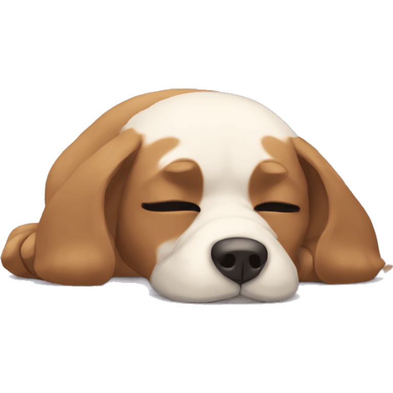 Exhausted dog emoji