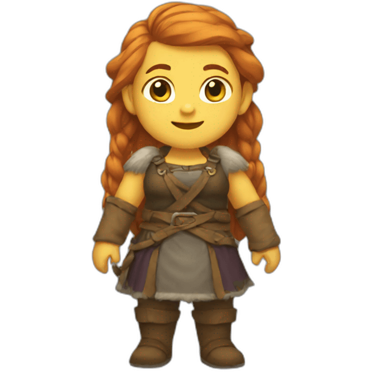 Female dwarf full body emoji