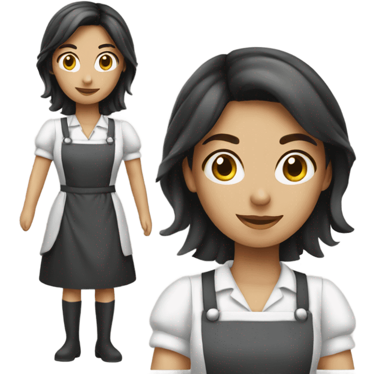 Maid brunette  emoji