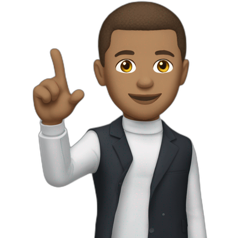 a mix between mbappe and macron emoji