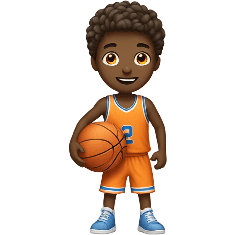 Boy playing basketball  emoji