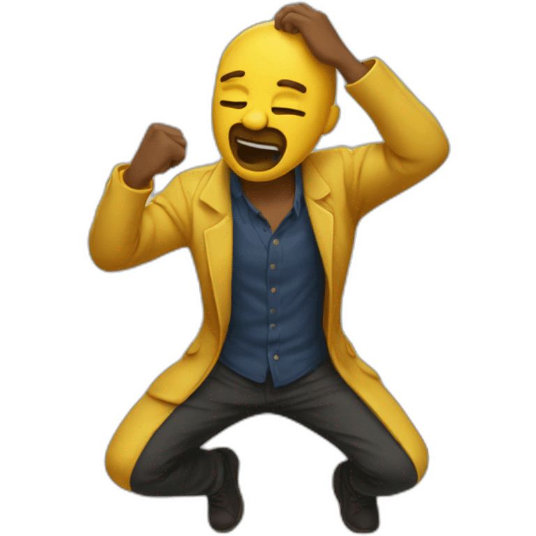 homme qui dab  emoji