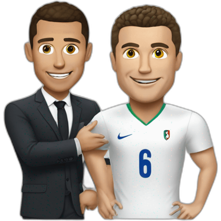 Ronaldo sur Macron emoji