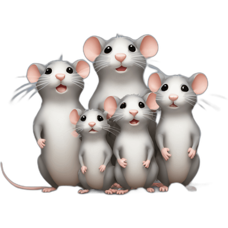 Family of rats emoji