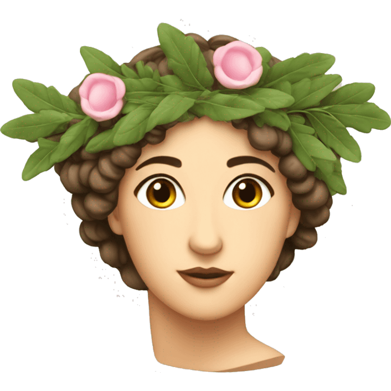 sappho with laurel wreath emoji