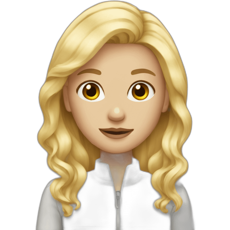 blonde hair girl emoji