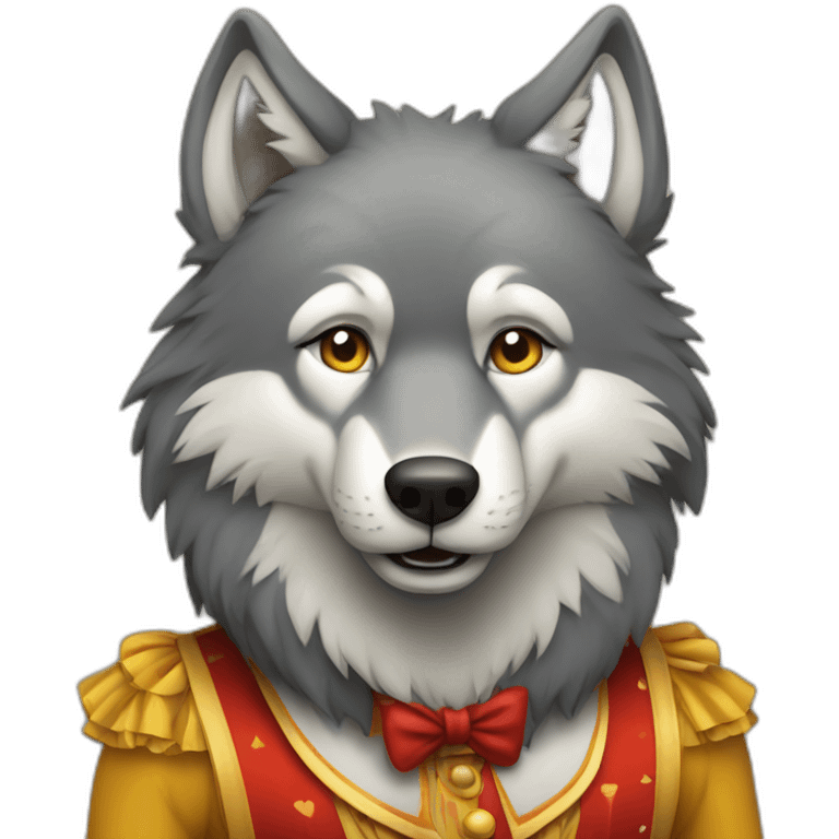 wolf in circus emoji