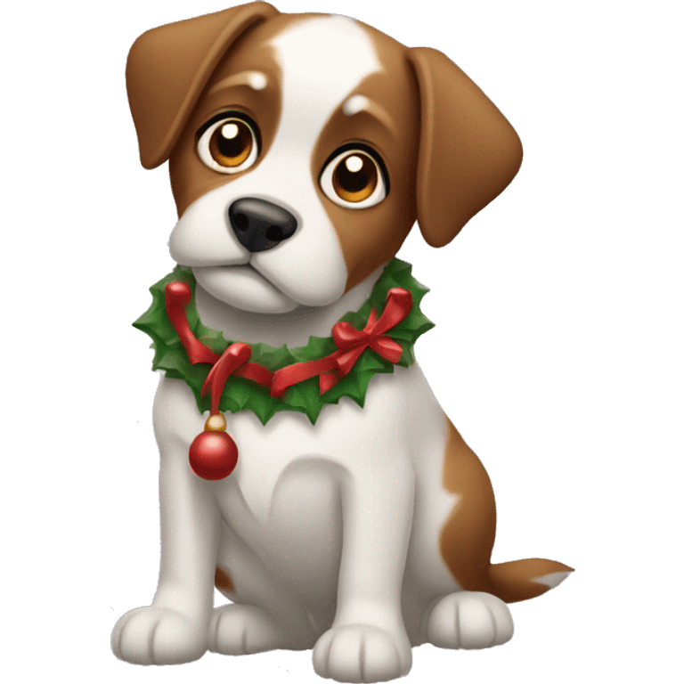 Christmas dog  emoji