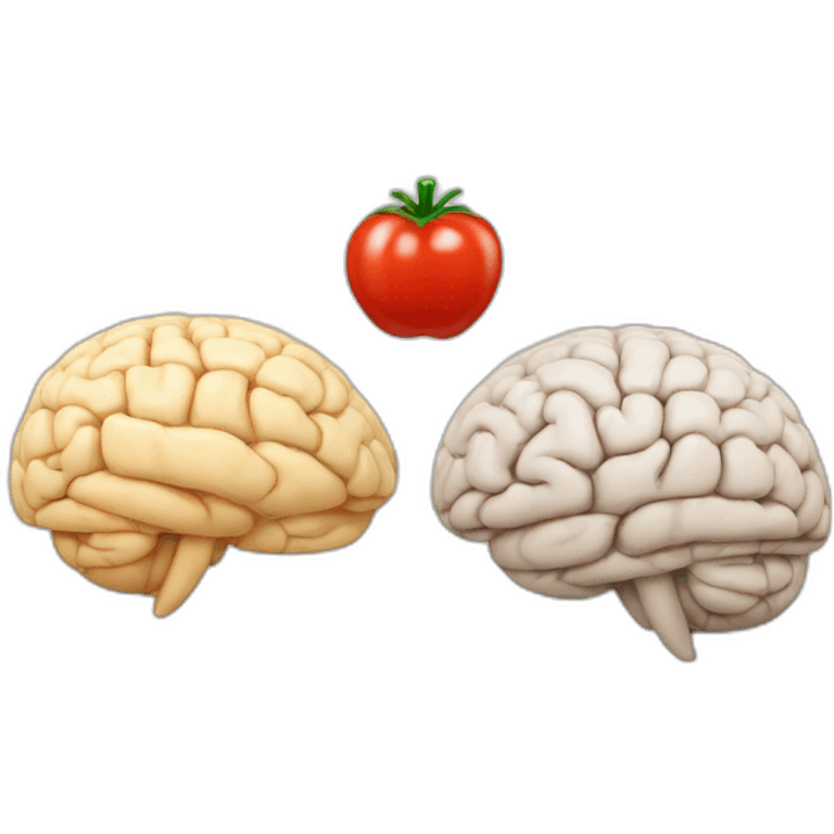 Pomodoro and brain emoji