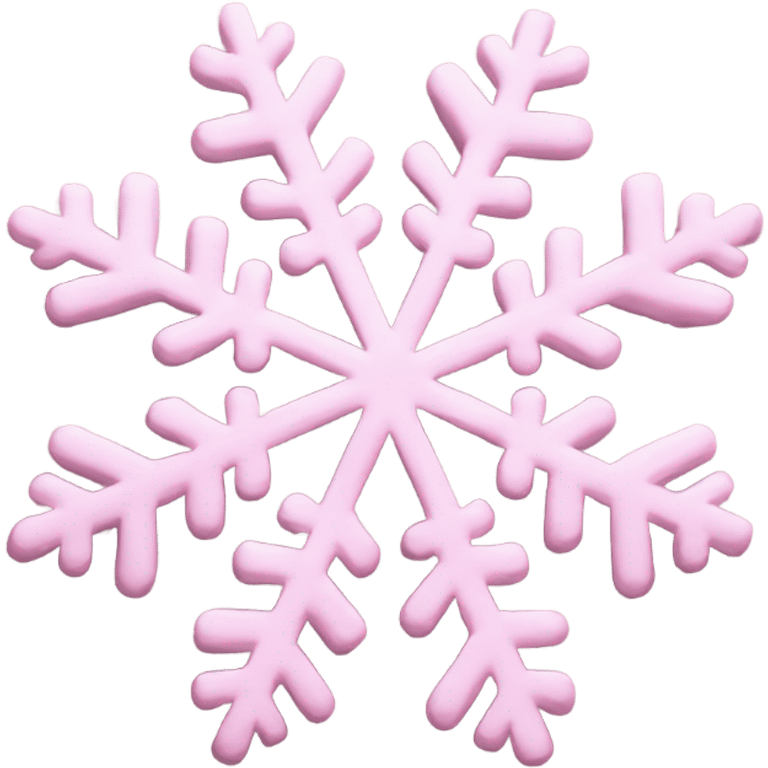 pastel pink snowflake  emoji