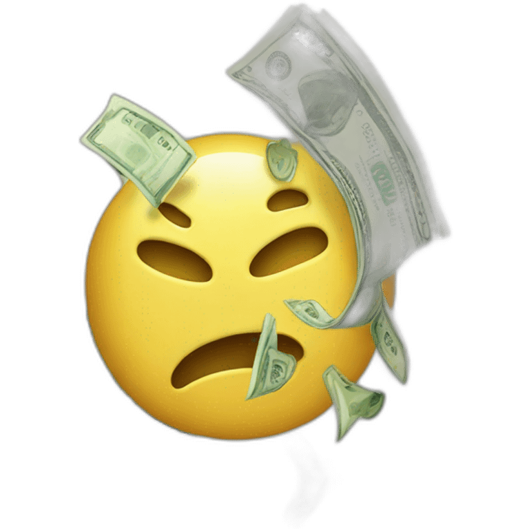 Money being slashes emoji