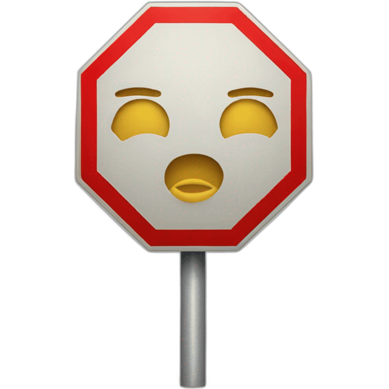 stop sign emoji