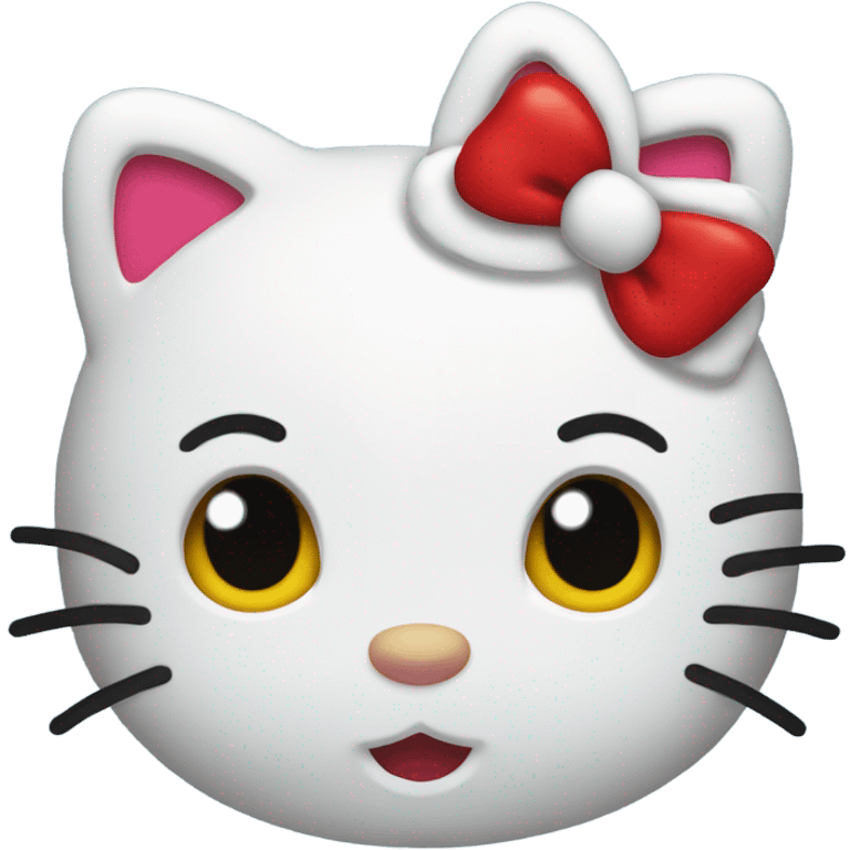 Christmas hello kitty emoji