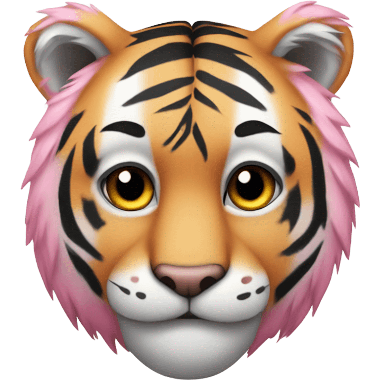 Pink tiger emoji