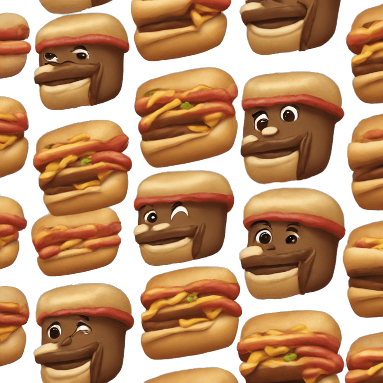 LeBron James eating a hotdog  emoji