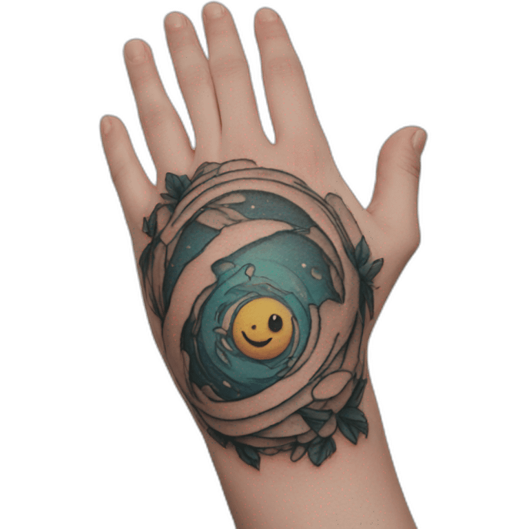 arm tattoo emoji