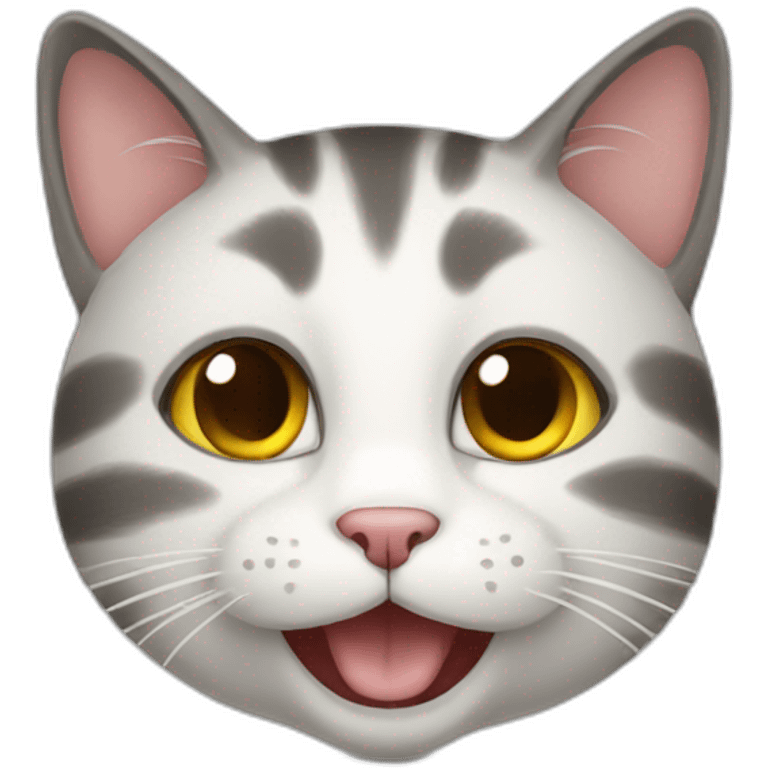 Cat happy emoji