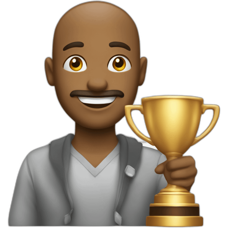 Imagine an emoji that says 'well played' at a glance – maybe a proudly lifted trophy or flashes of success!" emoji