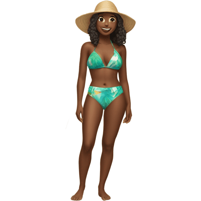 beachside bikini bliss emoji