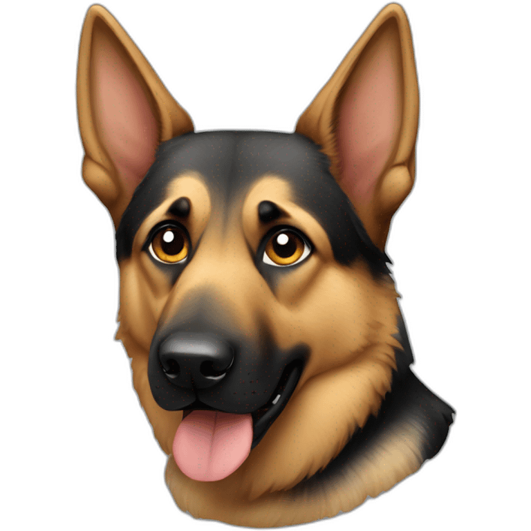 German Shepard dog emoji