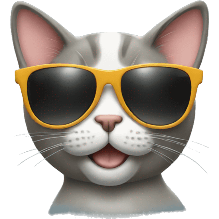 Cat with sunglasses emoji