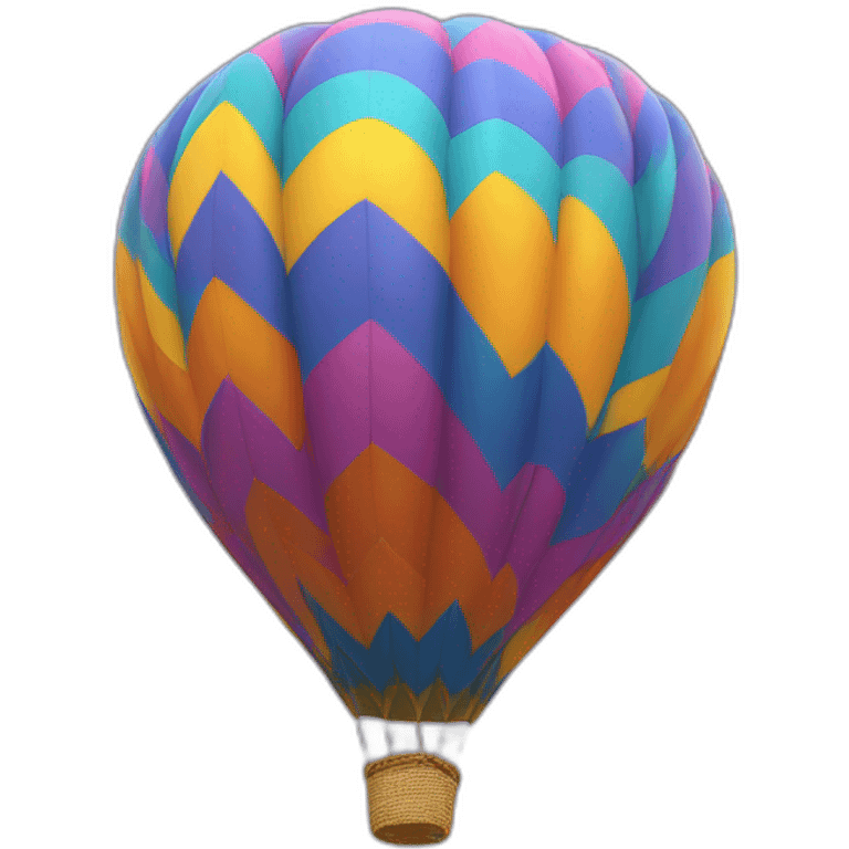 Fractal hot air Balloon emoji