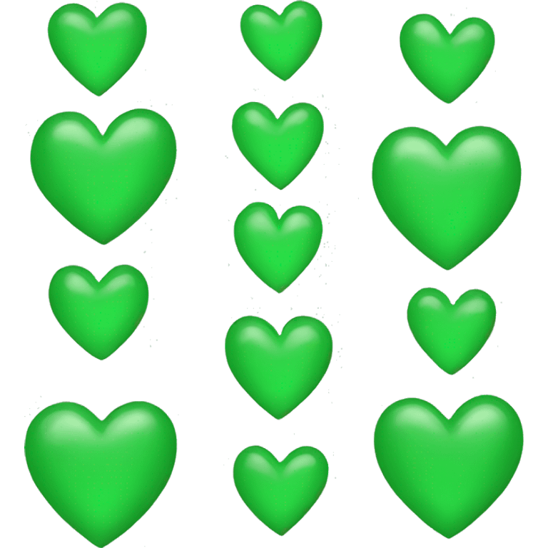 green heart screen emoji