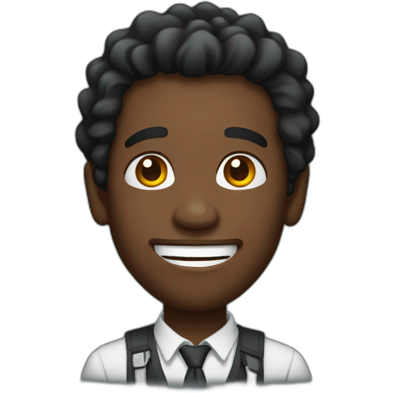 thrilled black man emoji