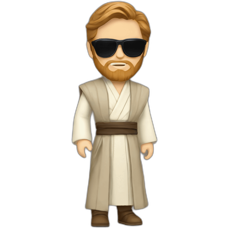 Fashionista Obi wan Kenobi with sunglasses emoji