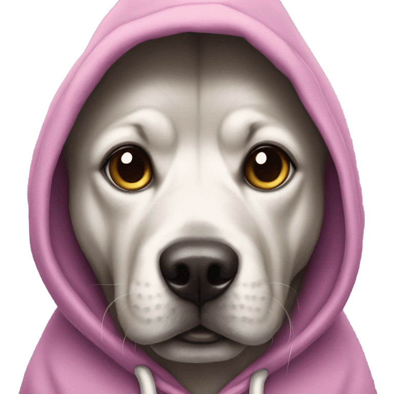 Dog wearing hoodie  emoji