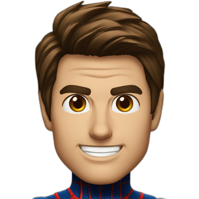 Tom Cruise as Spider-Man emoji