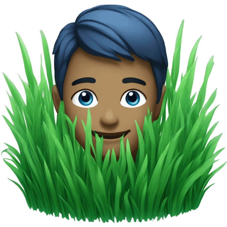 Blue grass emoji