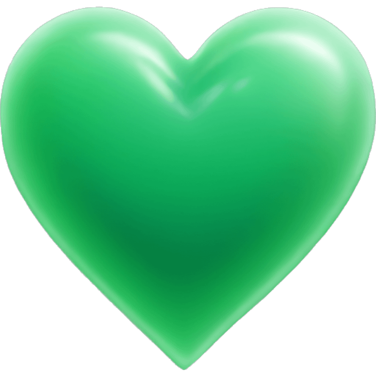 Jade heart emoji