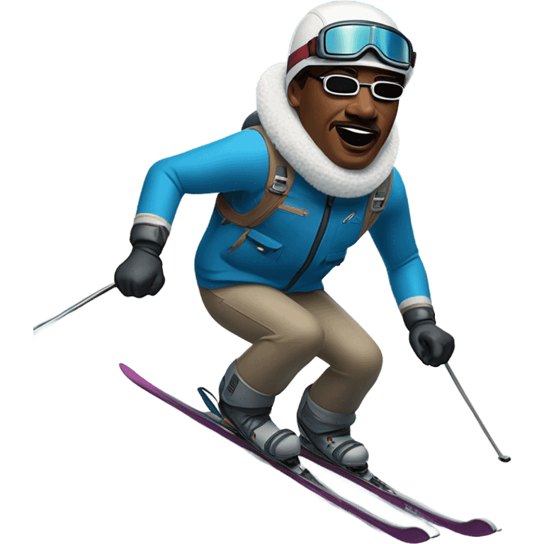 marther Luther king jr on mountain skis emoji