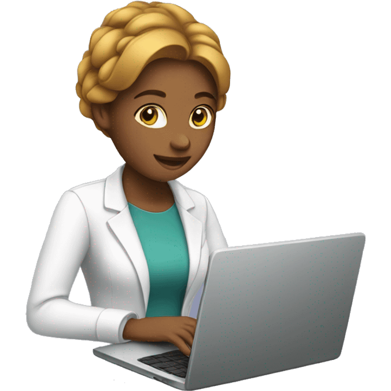 woman working on laptop emoji