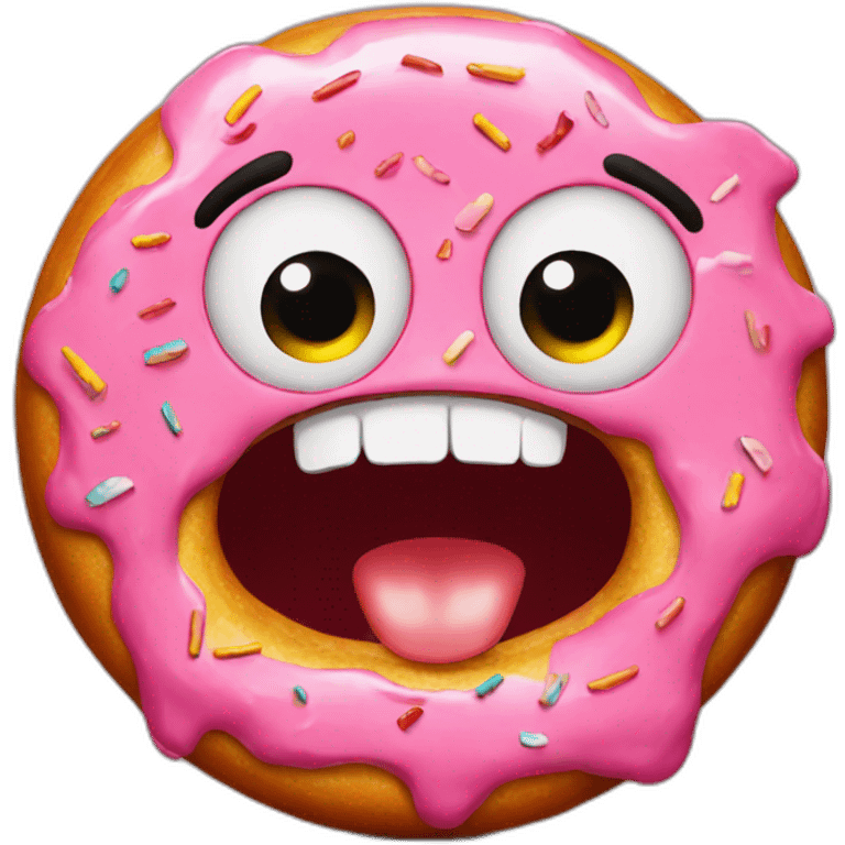 angry donut emoji