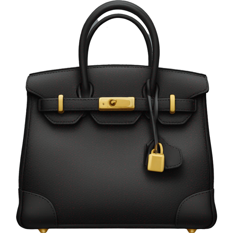 Black birkin bag emoji