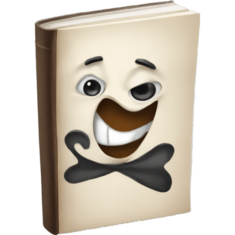 Crazy book emoji