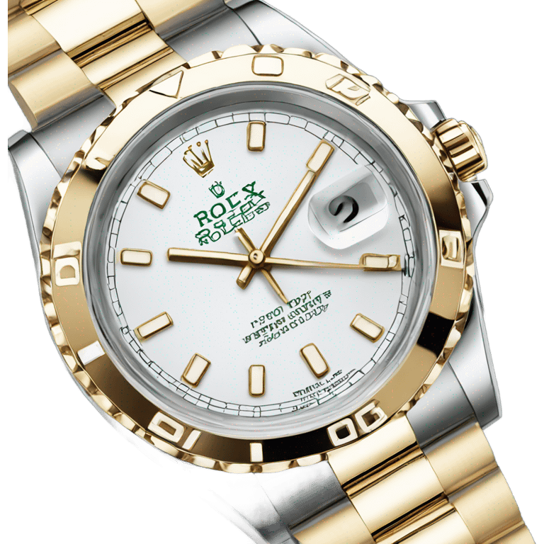 white gold rolex with a king crown emoji