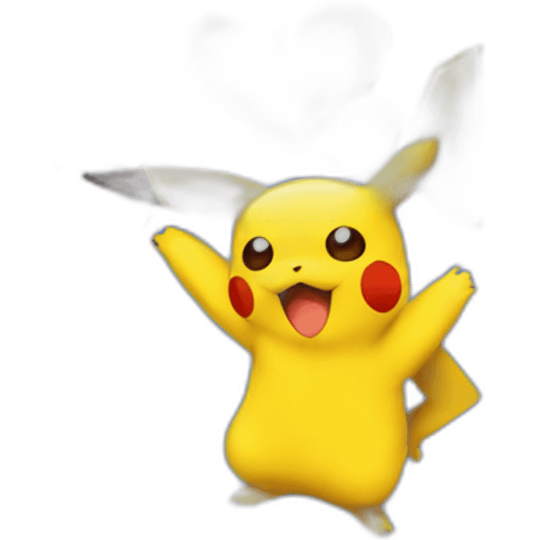 Pikachu heart emoji