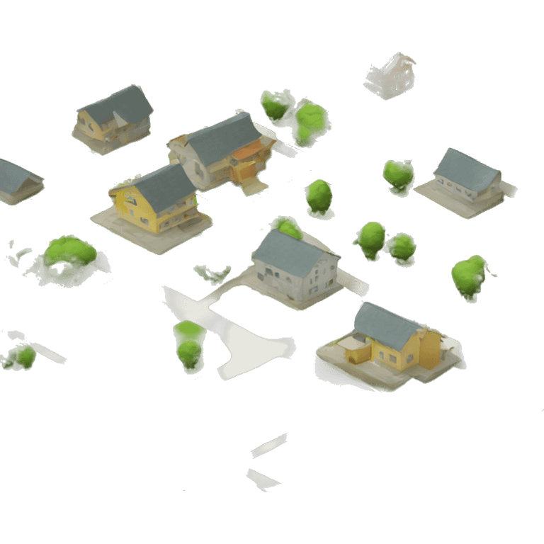 terrain Map with modern buildings emoji