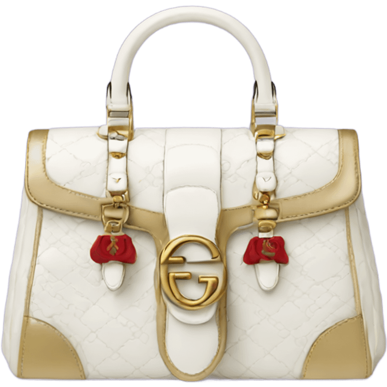 Gucci bag  white  emoji