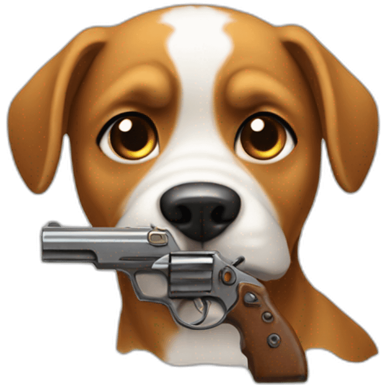 dog-with-pistol emoji