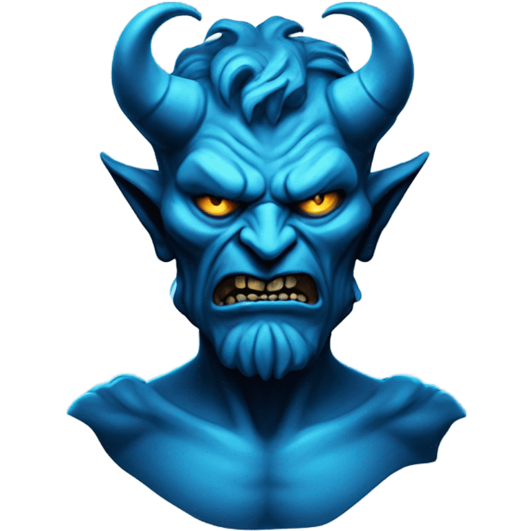 Blue Satan on a Shirt  emoji