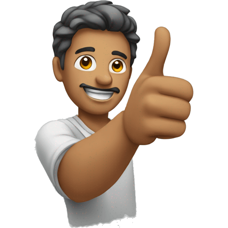 man pointing in front emoji