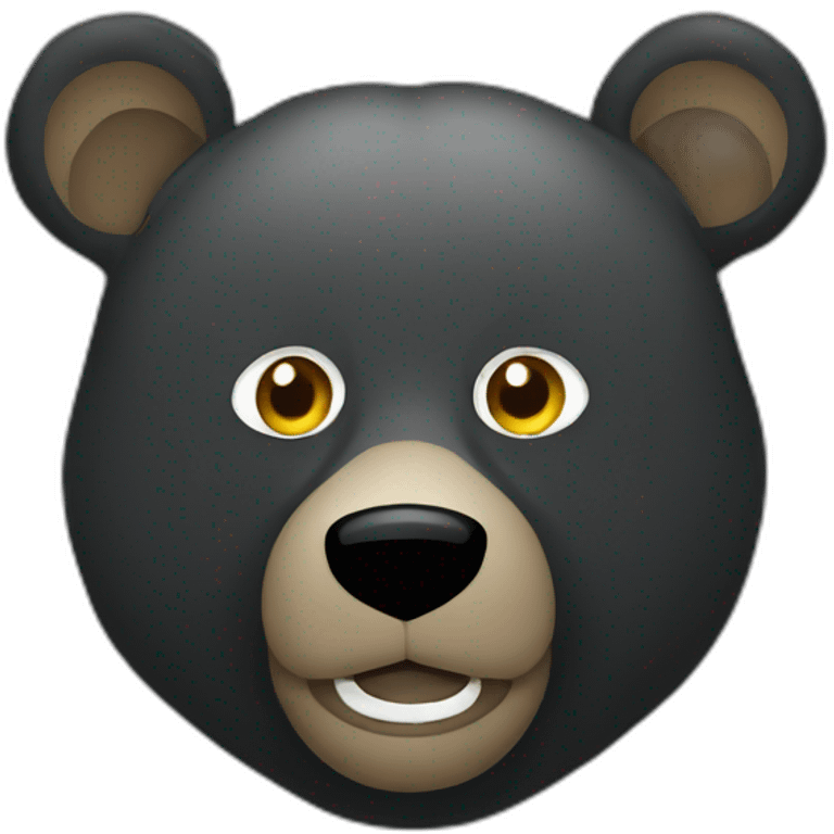 bear white eyes black emoji