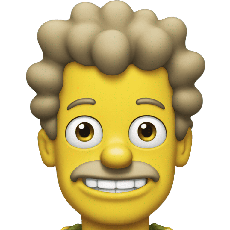 bart simpsons smiling emoji