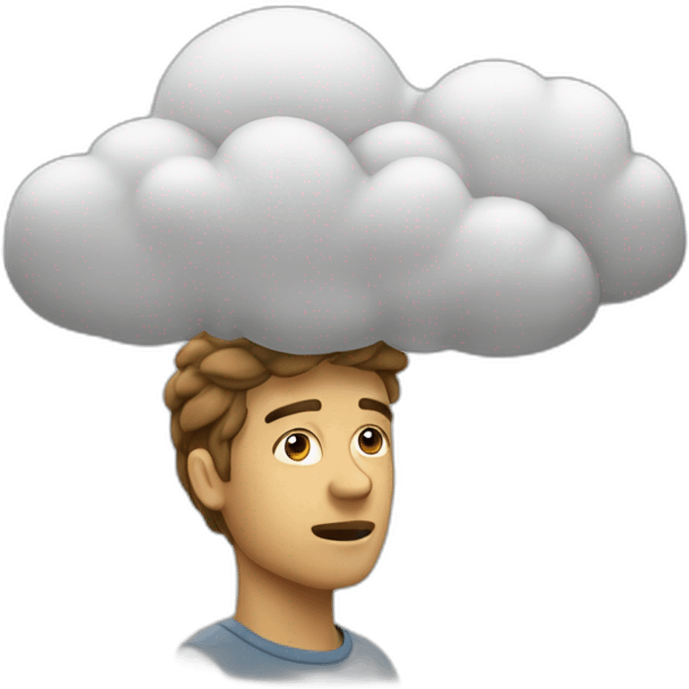 thinking cloud emoji